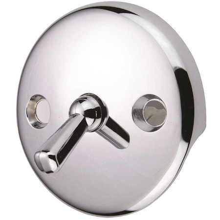 Proplus Tub Drain W/ Trip Lever Face Plate in Chrome Chrome plating 1311